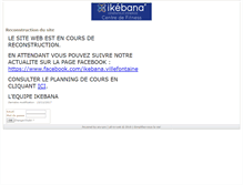 Tablet Screenshot of ikebana-fitness.com